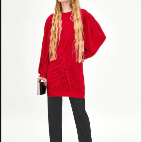 Zara Dresses & Skirts - Zara Trafaluc Pleated Tunic Dress - Small